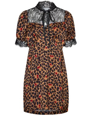Never Fully Dressed Lyla Mini Dress - Brown