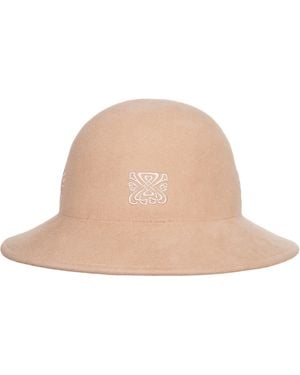 Biba Embroidered Bucket Hat - Natural