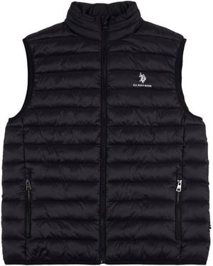 U.S. POLO ASSN. Bound Quilted Gilet - Black