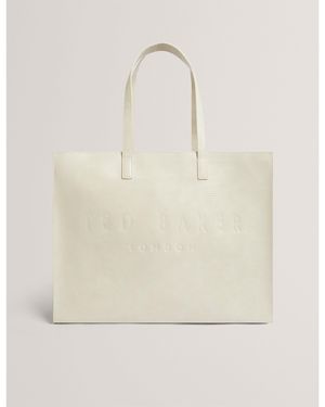 Ted Baker Ted Xl Lizard Tote Ld71 - White