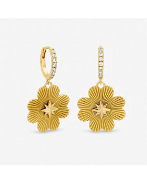 Inicio Plated Clover Earrings - Metallic