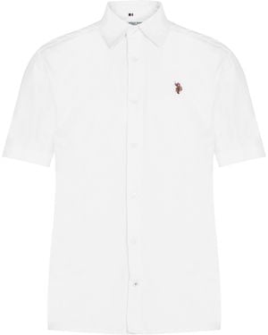 U.S. POLO ASSN. Us Polo Oxford Short Sleeve Shirt - White