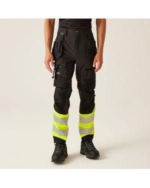 Regatta Hi-Vis X-Pro Stretch Holster Trousers - Black
