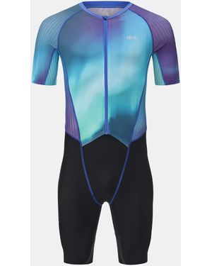 Dhb One-Piece Short Sleeve Cycling Suit - Blue