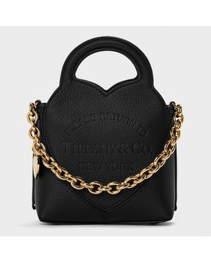 Tiffany & Co. Micro Mini Tote Bag Handbag - Black
