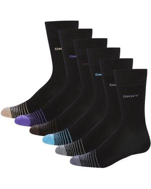 DKNY 6 Pack Socks Ross - Black
