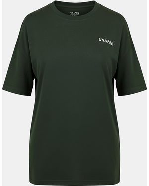 Usa Pro Boyfriend Regular Fit T-Shirt - Green
