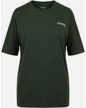 Usa Pro Boyfriend Regular Fit T-Shirt - Green