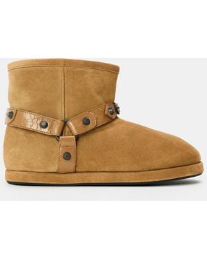 Balenciaga Bal Alaska Bty Snug Boots - Natural