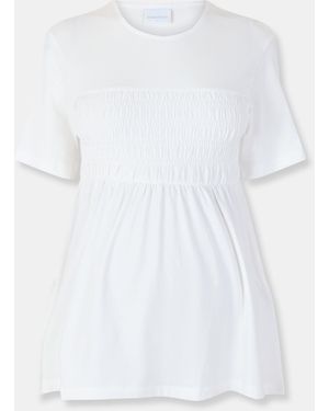 Mama.licious Long-Sleeve Blouse - White