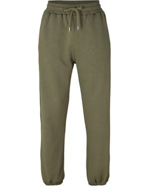Mallet Closed Hem Fleece Joggers - Green
