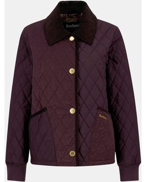 Barbour Marla Long Sleeve Quilted Jacket - Purple