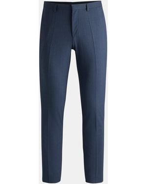 HUGO Hesten232X Straight Leg Trousers - Blue