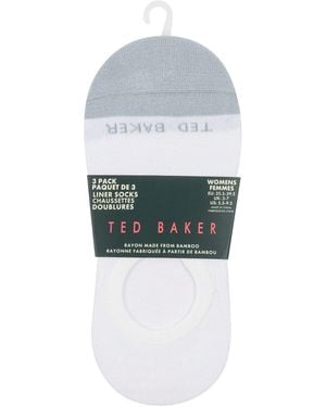 Ted Baker Invisible Socks - White