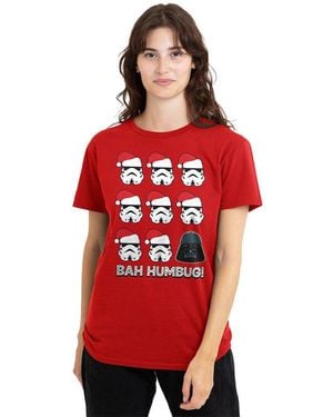 Disney Star Wars Empire Bah Humbug T-Shirt - Red