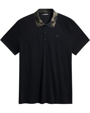 J.Lindeberg Short Sleeve Performance Polo Shirt - Black