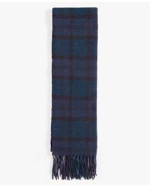 Barbour Tartan Lambswool Scarf - Grey