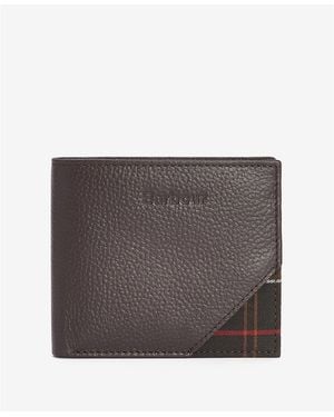 Barbour Tabert Leather Wallet - Grey