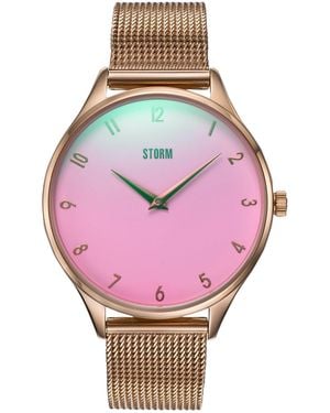 Storm Reli Rose Stainless Steel Fashion Watch - Pink