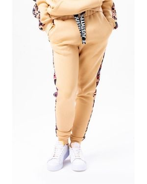 Hype Closed Hem Woven Tracksuit Joggers - Natural