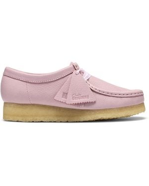 Clarks Moc Toe Formal Shoes - Pink