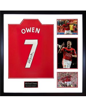 The Fan Cave Michael Owen Signed Manchester United Shirt Elite - Red