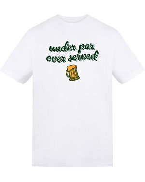 AWD Adults Printed Golf Tee - White