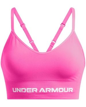 Under Armour Vanish Seamless Low Impact Sports Bra - Pink
