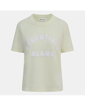 Blank Essentials Blank Arched Print Puff T-Shirt Ladies - Green