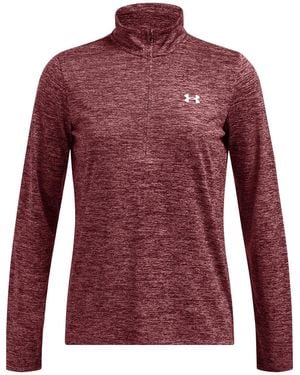 Under Armour Tech Half Zip Top - Red