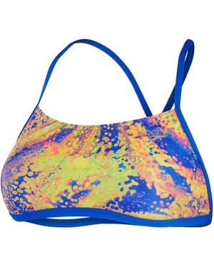 Speedo Alov Digi Crop Top Bikini - Blue