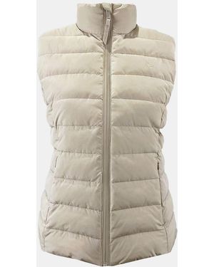 Jack Wills Badwell Lightweight Waterproof Puffer Gilet - Natural