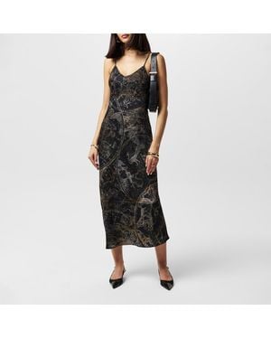 AllSaints Bryony Slip Dress - Black
