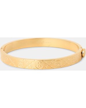 Tory Burch Hinge Cuff Bracelet - Yellow