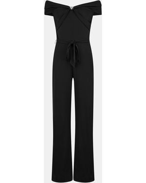 Ralph Lauren Real Leather Jumpsuit - Black