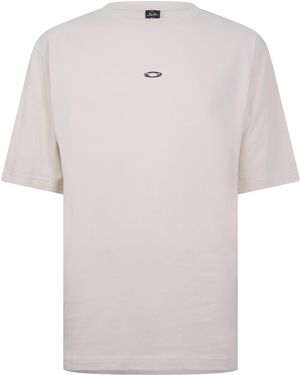 Oakley Metal Rise Cotton Short-Sleeve Oversized T-Shirt - White