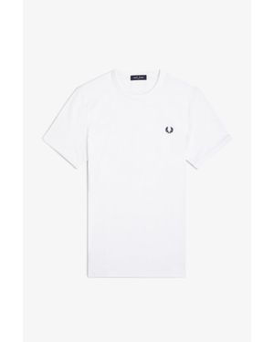 Fred Perry Ringer T-Shirt - White