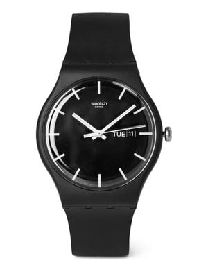 Swatch Core Analogue Quartz Watch - Black