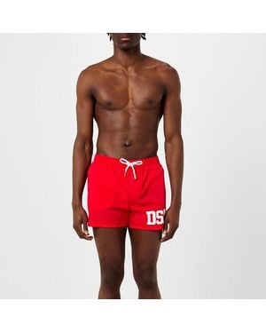 DSquared² Varsity Logo Swim Shorts - Red