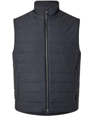 GANT Insulated Flannel Gilet - Blue