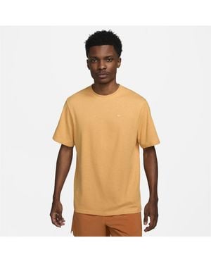 Nike Dri-Fit Primary Short-Sleeve Versatile Top - Natural