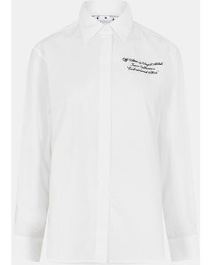 Off-White c/o Virgil Abloh Long Sleeve Dress Shirt - White