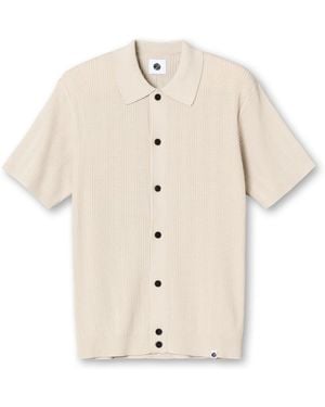 Pretty Green Short-Sleeve Plain Shirt - Natural
