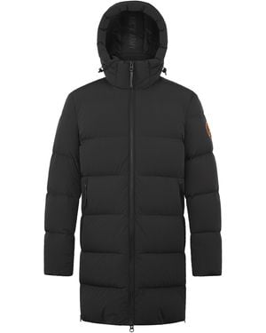 ARCTIC ARMY Orca Down Long Puffer Jacket - Black