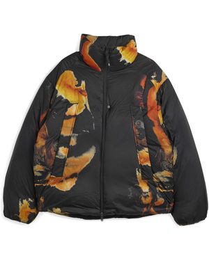Y-3 Water Repellent Nylon Medium Puffer Jacket - Black