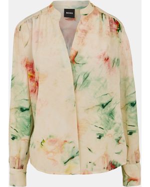 BOSS Long-Sleeve Blouse - Green