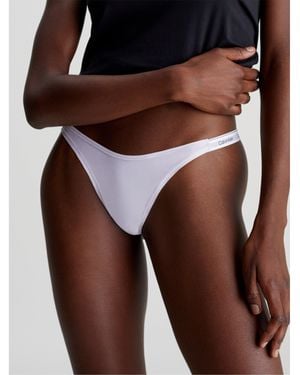 Calvin Klein String Thong (Dipped) - Brown