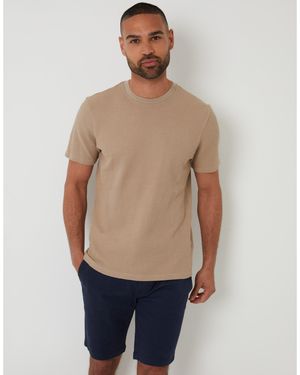 Threadbare Hayfield Regular Fit T-Shirt - Natural