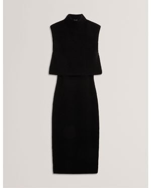 Ted Baker Sleeveless Knitted Jumper Dress - Black