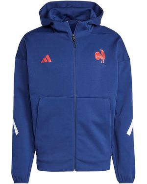 adidas Ffr Trvl Fz H M Tracksuit Top - Blue